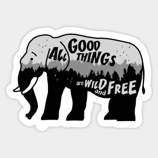 Born to Free Save Wildlife Sticker